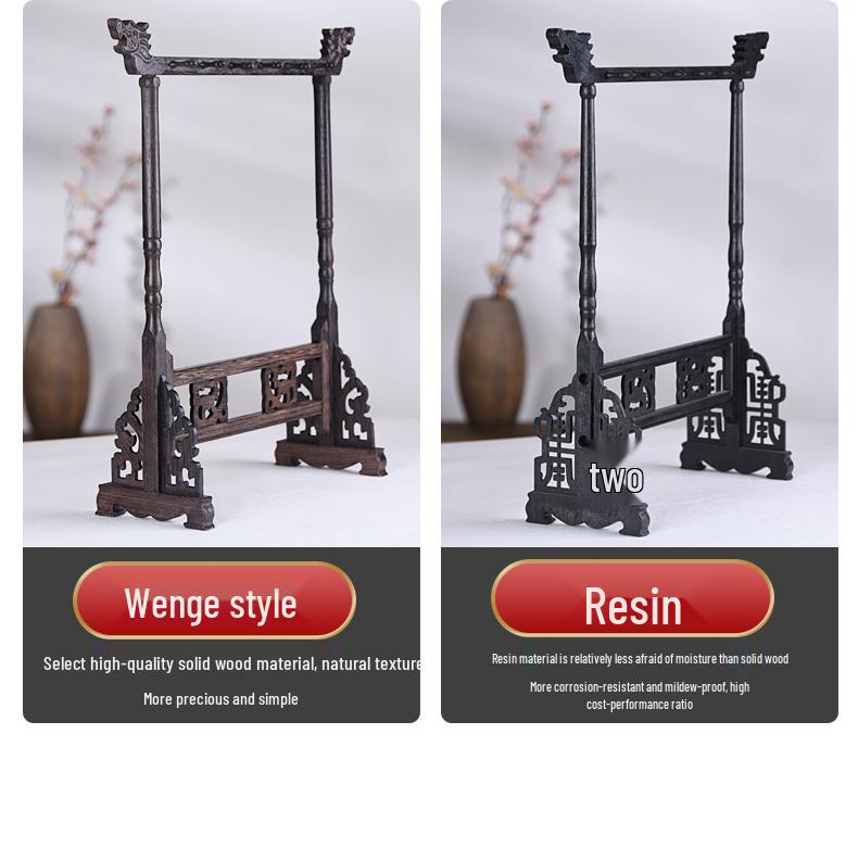 Solid Wood Calligraphy Brush & Pen Holder Stand for Beginners