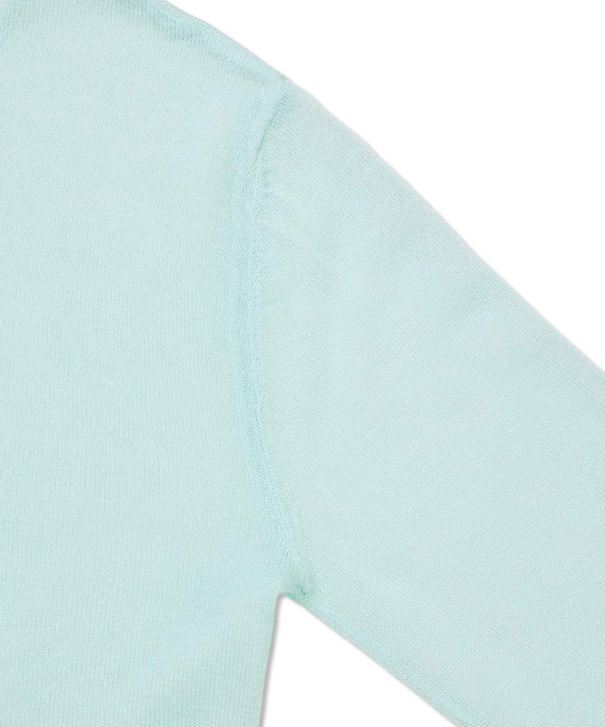 Michiko London Koshino Sheer Crop Knit Cardigan Soft Mint