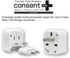 Logic Overseas Conversion Plug Outlet PLUS Compatible with 150 Countries Plug with Storage Case Compatible with Europe America Australia South Korea