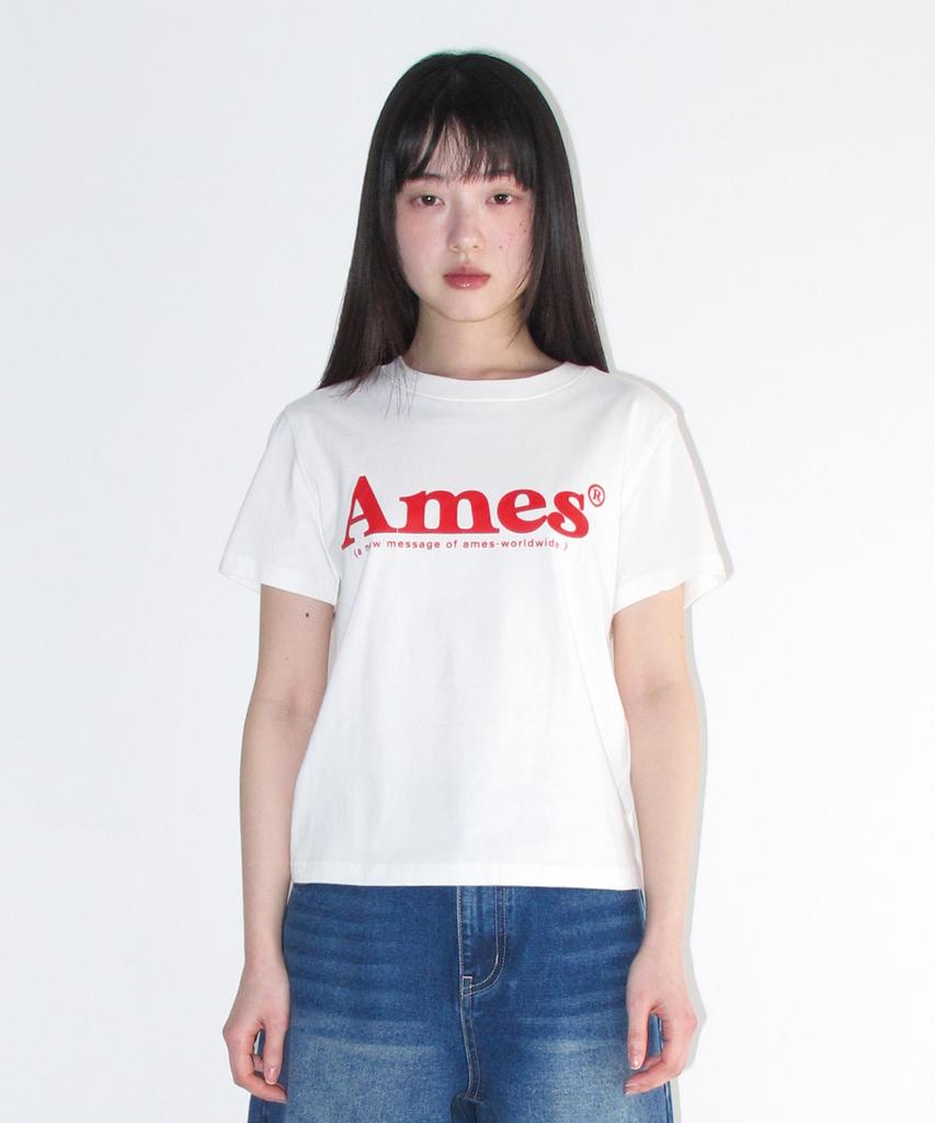 AMES-WORLDWIDE Basic Logo Tee White