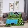 Cozy Throw Blanket Camping Czech Cartoon Krtek Mole Blanket  Flannel Bedspread For Living Room Casual Sofa Bed Cover