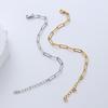 Chain Acero Inoxidable 18k Gold Plated Paperclip Chain Stainless Steel Bracelets