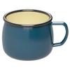 CAPTAIN STAG BBQ Cup Enamel Mug Dark Blue 400ml UH-504 Width 88 X Depth 117 X Height 75mm