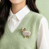 Rhinestone Animal Brooch Creative Jewelry Accessories Gifts New Year Sheep Brooches  Festival