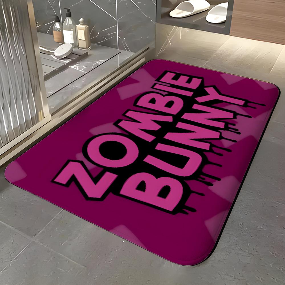 Cartoon Character - G-Gloomy Floor Mat Soft Flannel Entrance Door Mat Non Slip Absorbent Bathroom Bedroom Floor Rug