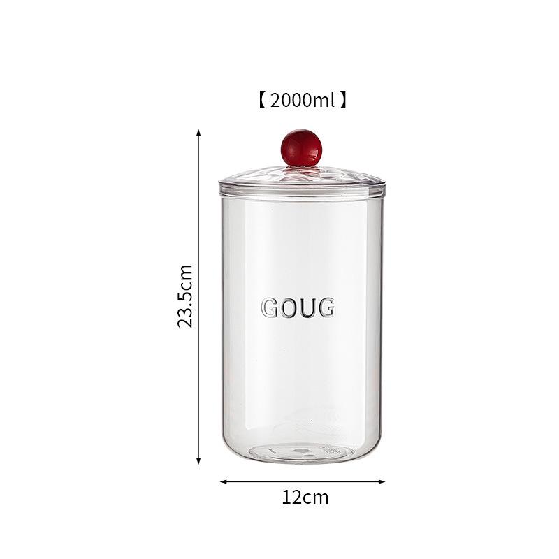 Airtight Transparent Kitchen Storage Container for Cereal, Grains, Spices, Snacks, Nuts, and Dried Goods