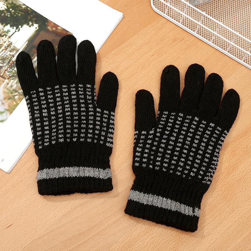 Winter adult outdoor riding warm velvet gloves