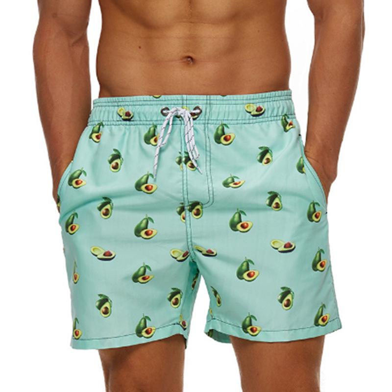 2024 new summer fruit series pattern European and American 3D digital printing men s fashion sports beach shorts XXS