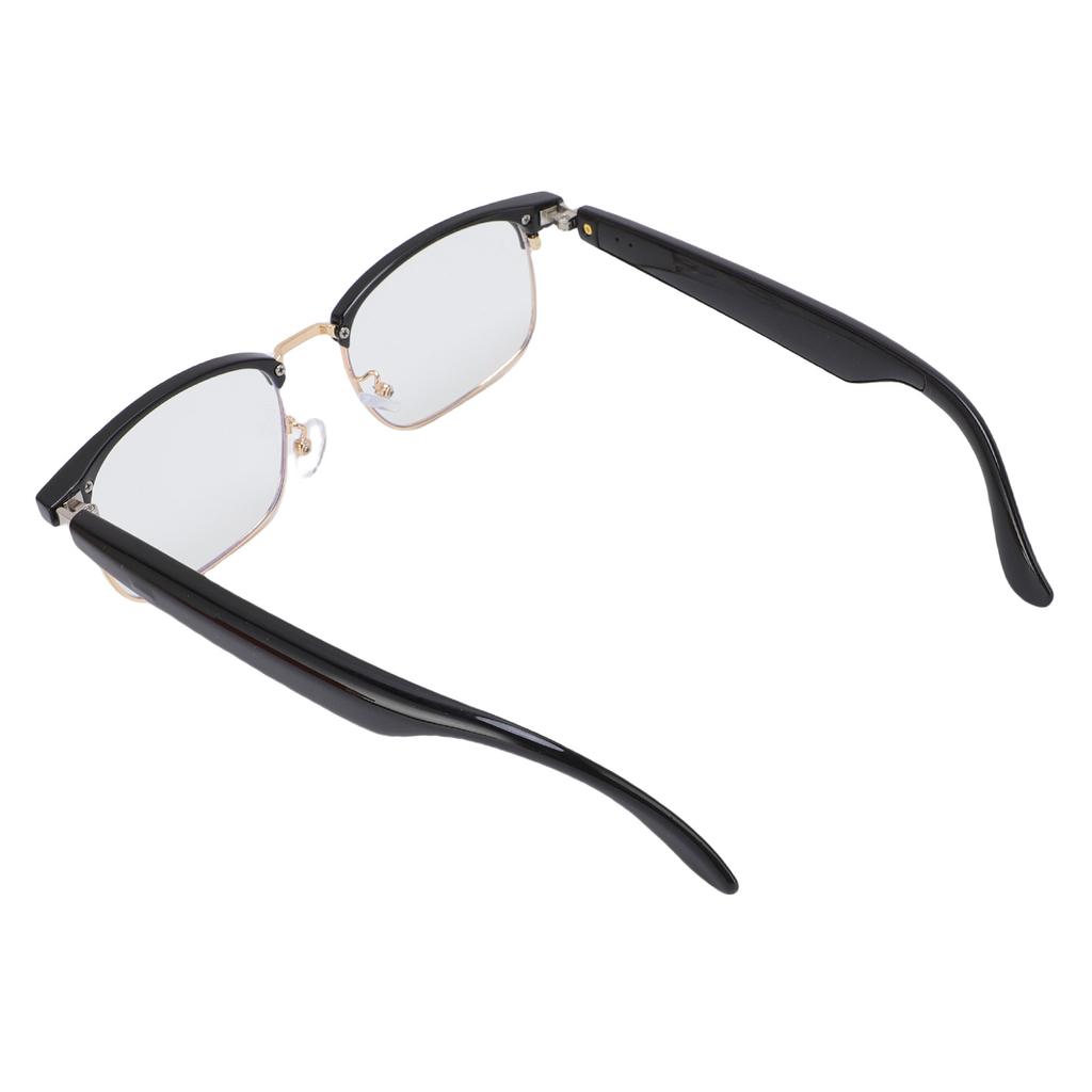 Smarte Brille HD-Sound Sprachhilfe Blaulichtblockierende Bluetooth-Brille Eingebaute Mikrofone Lautsprecher für Android Anrufe entgegennehmen