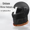 Unisex Full Face Electric Vehicle Helmet - Cold-Proof, Anti-Fog, and Warm for All-Season Riding