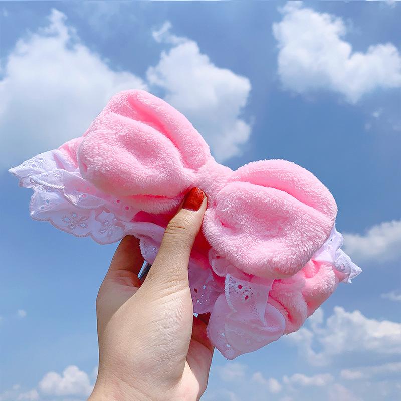 Cute Makeup Face Wash Turban Headband Women Girls Washing Hair Head Bands Accessories Make Up Hairband Headdress Scrunchie