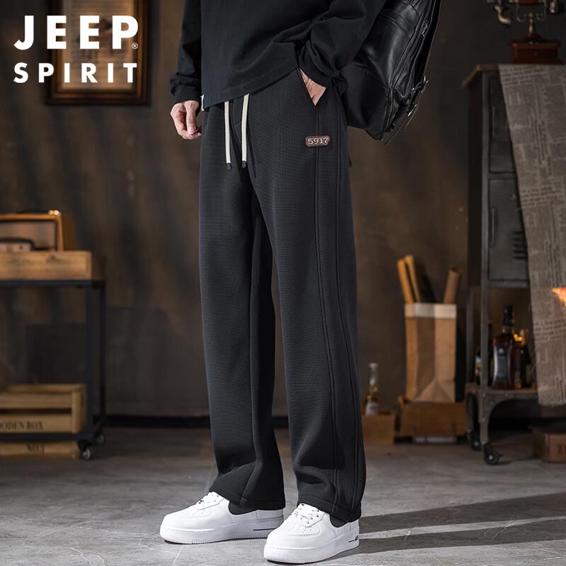 

JEEP SPIRIT Men s Heavyweight Waffle Knit Straight-Leg Casual Pants 2XL