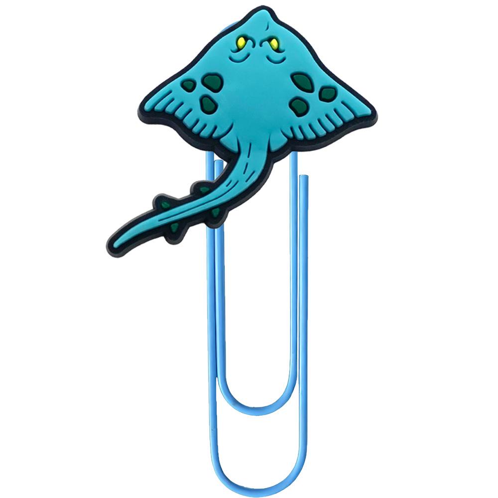 Ocean Series Cartoon Bookmarks: Colorful DIY Large Paperclips for Office Supplies