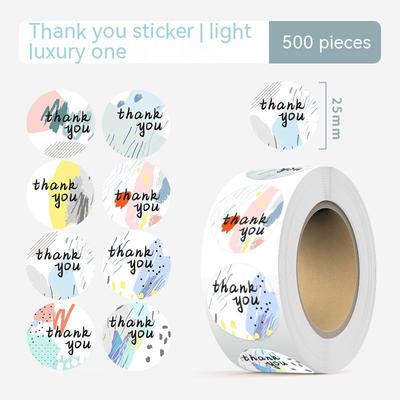 500 etiquetas adhesivas de 1 pulgada, pegatinas de agradecimiento, tarjetas de regalo bonitas para boda, etiquetas adhesivas con sello de sobre