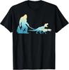 Bigfoot and T-Rex Dinosaur T-Shirt – Funny Sasquatch Jurassic Creature Tee