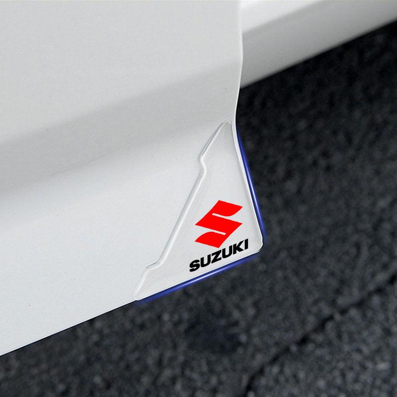 2Pc Car Door Corner Cover Anti-Scratch Protection Sticker Styling for Suzuki Jimny Samurai S-Cross SX4 GW250 Swift XL-7 ALTO IGNIS Accessories