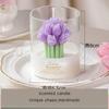 Lover flower scented candle ins atmosphere fragrance gift box tulip bouquet shape scented candle cup