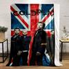 Coldplay band print flannel Keep warm bedroom blanket, perfect for rooms, living rooms, home decor, and gifts