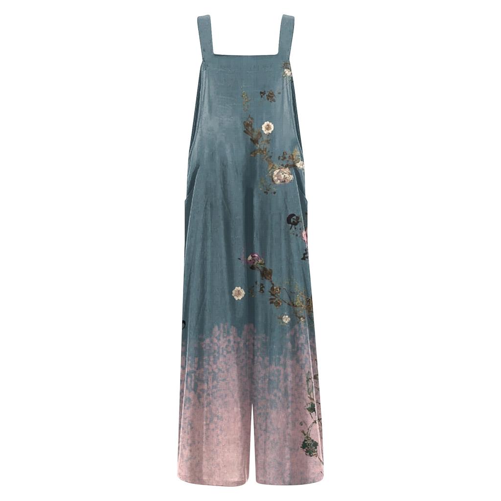 Damen Casual Overalls Jumpsuits Verstellbare Träger Ärmellos Sommer Niedlich Bequem Strampler Mit Tasche