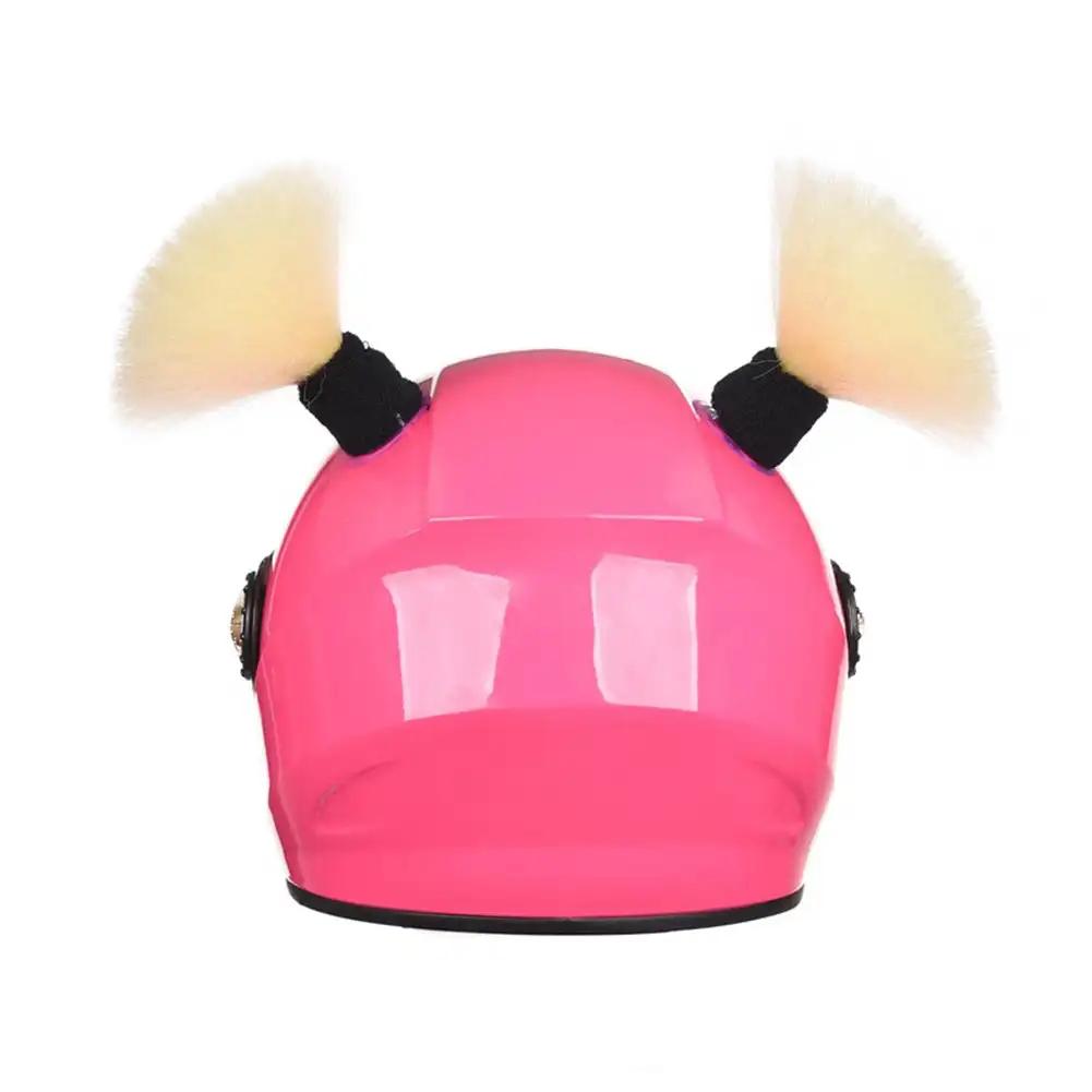 2Pcs Multicolor Loose Wig Braid Motorcycle Helmet Braids Wig Motorbike Helmet Pigtails Decoration For Women Men Children