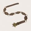 European and American Retro Street Fashion Hollow Ring Splicing Characteristic Waist Belt Versatile Bead Women's Belt