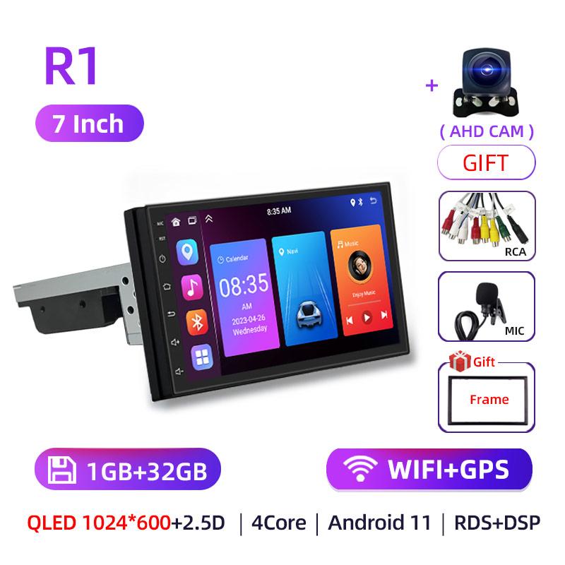 7'' 10'' 8Core Android 11 1Din Car Multimedia CarPlay 5G Universal Navigation GPS 1 DIN Headunit Auto Radio Audio Stereo dvd