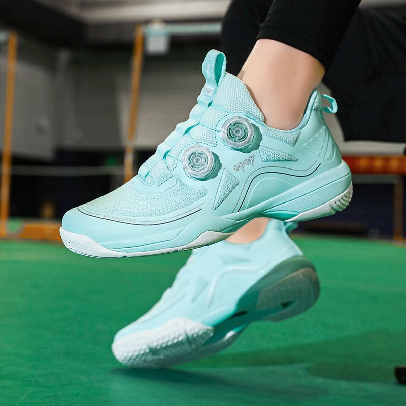 High Quality Badminton Shoes Men Women Fashion Blue Knob Men's Tennis Shoes Mesh Breathable Professional Women's Training Shoes