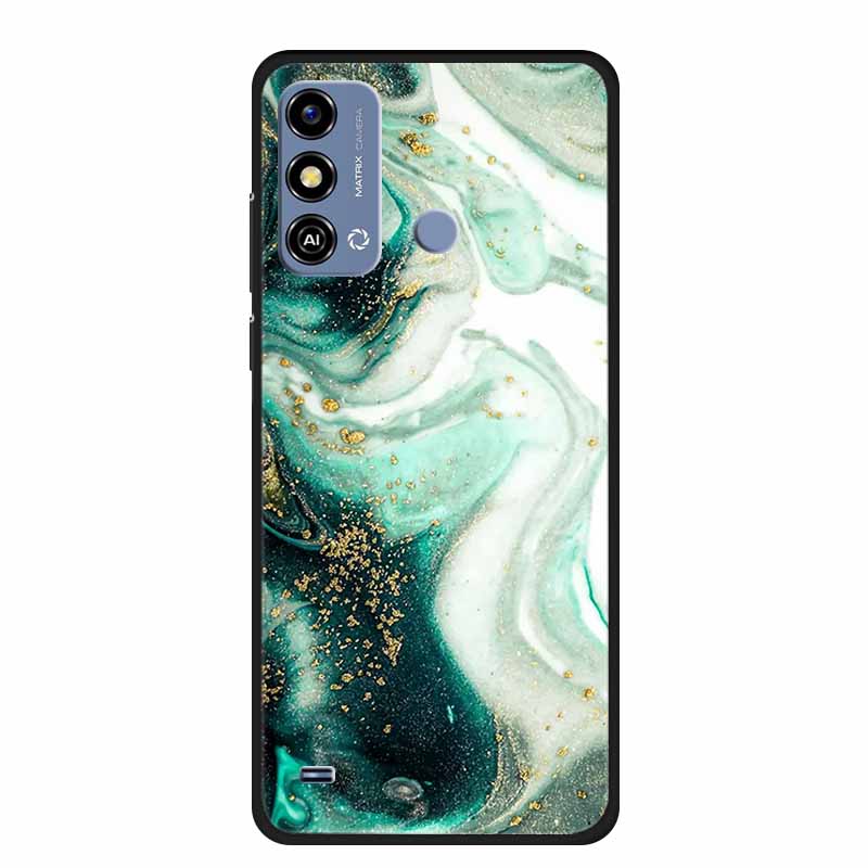 Soft Silicone Cover For ZTE Blade A53 / A53Pro / A53Plus Case Marble TPU Black Protector Case for ZTE Blade A53 Plus Cover Funda