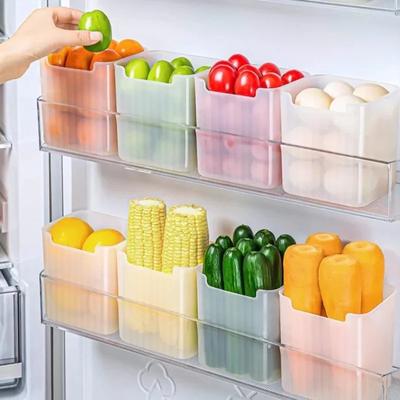 10/1pcs Clear Refrigerator Storage Box Kitchen Fresh-keeping Boxes for Vegetable Fruits Fridge Side Door Containers Organizer