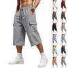 Lässige Herren-Shorts mit Kordelzug aus Webmaterial