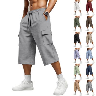 Lässige Herren-Shorts mit Kordelzug aus Webmaterial
