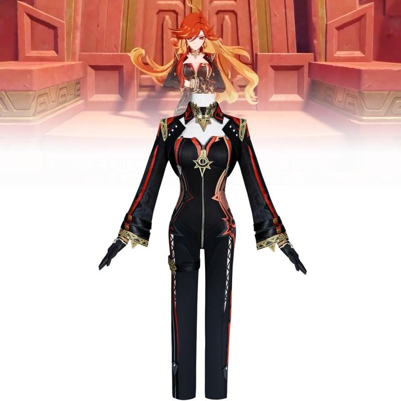 Adorable Mavuika Cosplay Costume Set For Genshin Impact Featuring Stylish Accessories