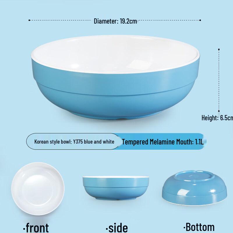 Thick Commercial Melamine Imitation Porcelain Soup Bowl