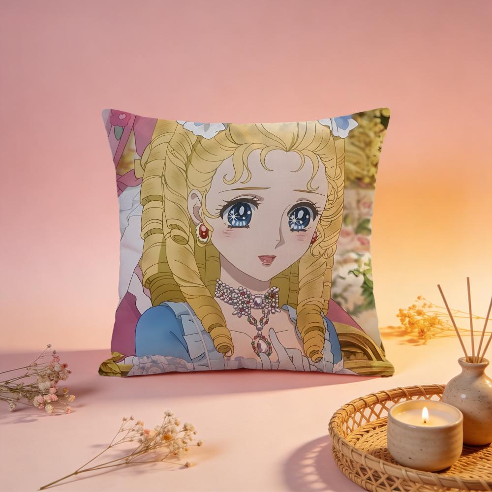 Popular TThe Rose of Versaillesed Cushion Cover Comfortable Durable Pillow Cover MultiScene for Home Office Car Sofa
