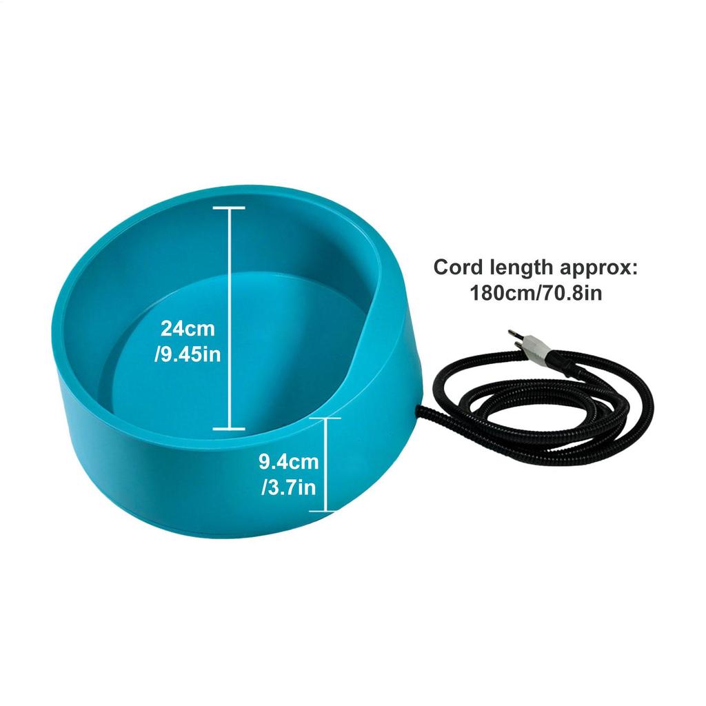 Pet Constant Temperature Heated Drinking Bowl Cat Dog Water Bowl Heated Drinking Dispenser For Farm Chicken Duck Feeding Tools