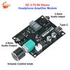 DC 3.7V-5V Stereo Headphone Amplifier Module 125mW Single Channel Headset Amplifier Volume Control Board 3.5mm Audio Output