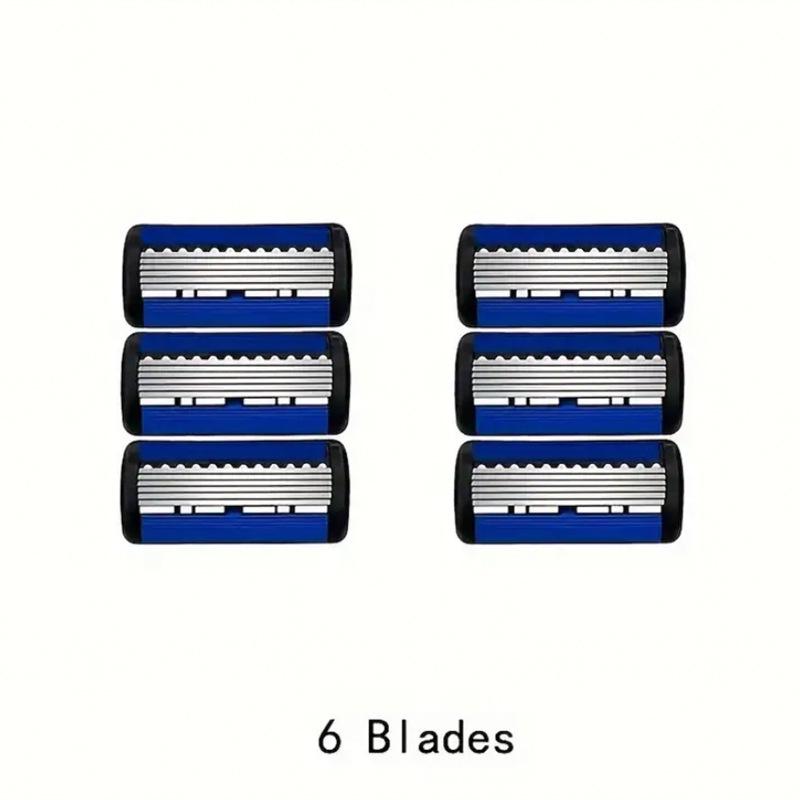 Lama de Ras Manuală Neagră cu Șase Straturi: Aparat de ras epilator din oțel inoxidabil lavabil