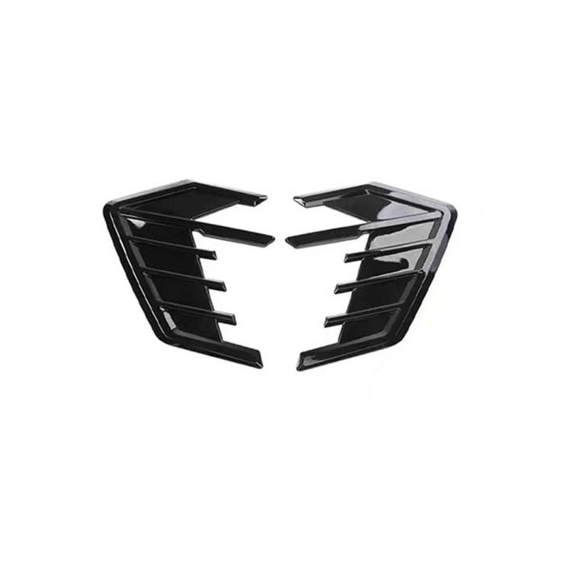 

2 шт. Универсальные накладки на вентиляционные отверстия крыльев и капота автомобиля, отделка, наклейки из углеродного волокна на боковые крылья, наклейка для вентиляции кузова чёрный