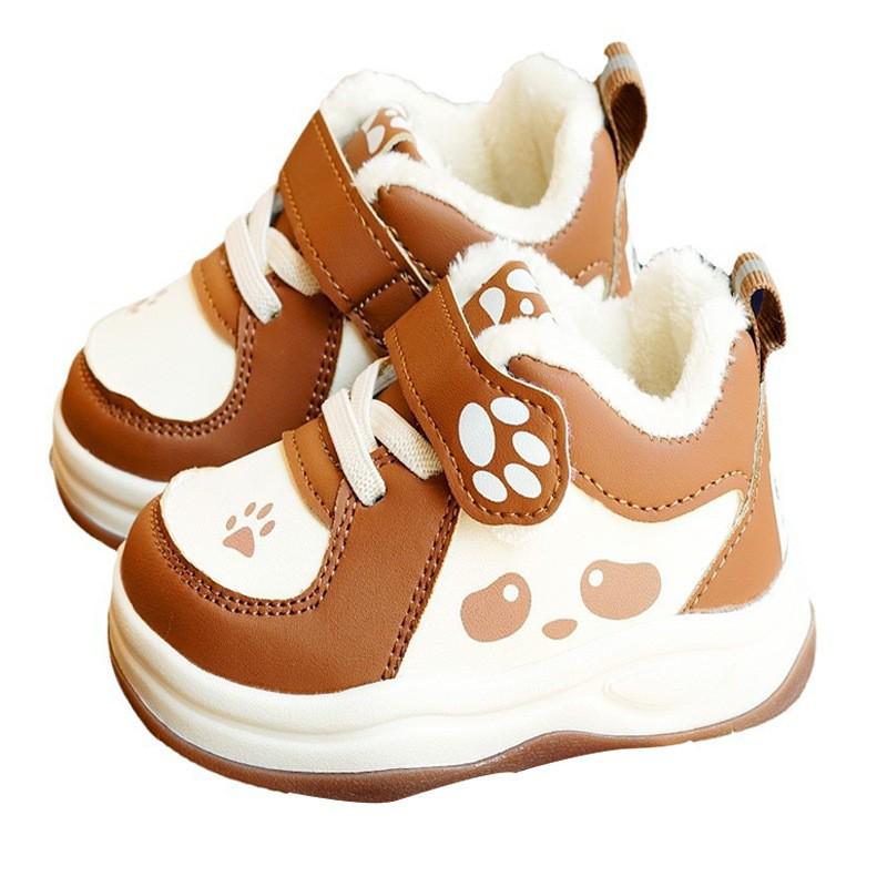 Winterschuhe für Kleinkinder: Verdickte, rutschfeste, weiche Sohle für 1-2-Jährige, Cartoon-Design