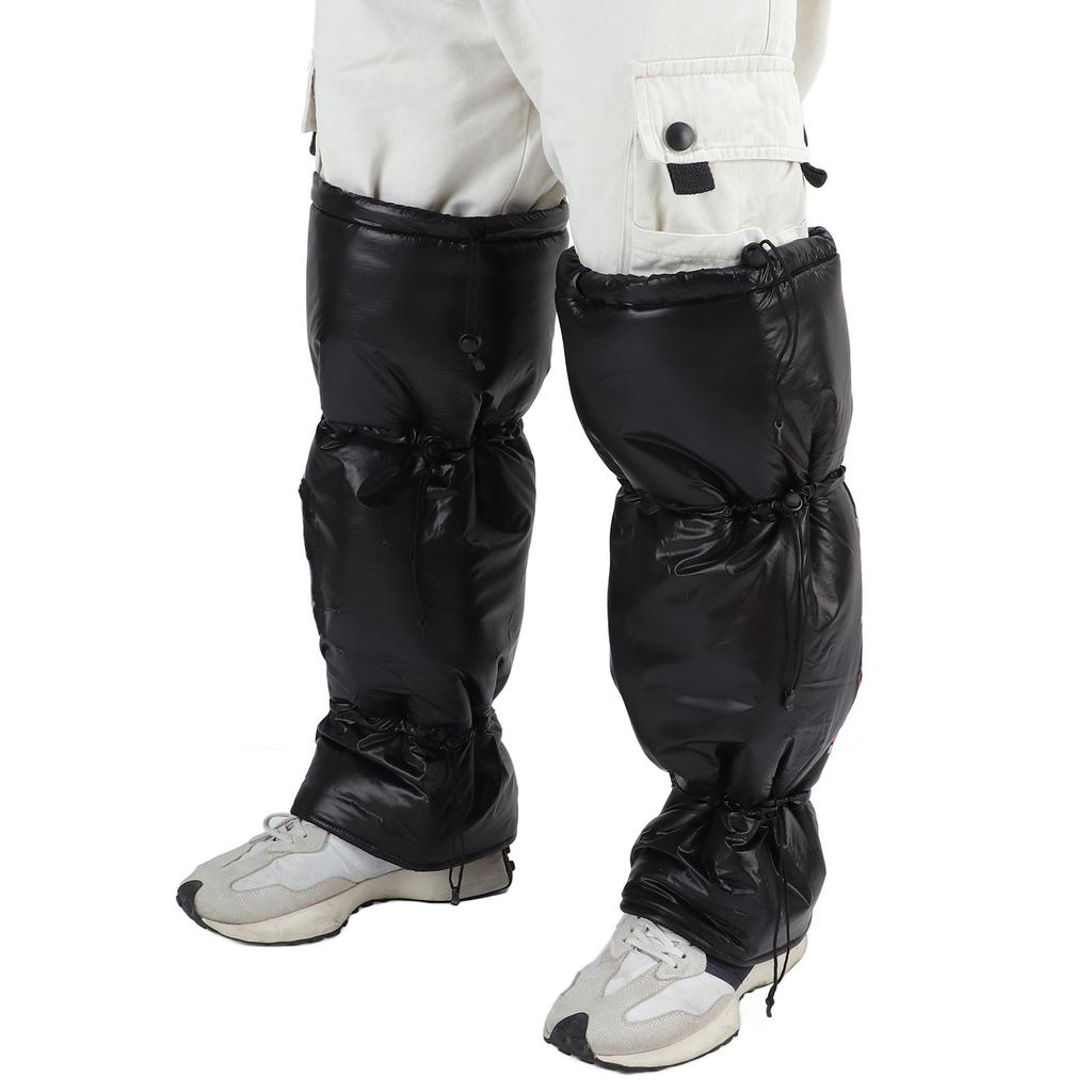 Warm Knee Pads Nylon Fleece Windproof Leg Knee Protectors for Snow Cycling Riding Skating Warm Knee Pads for Skating