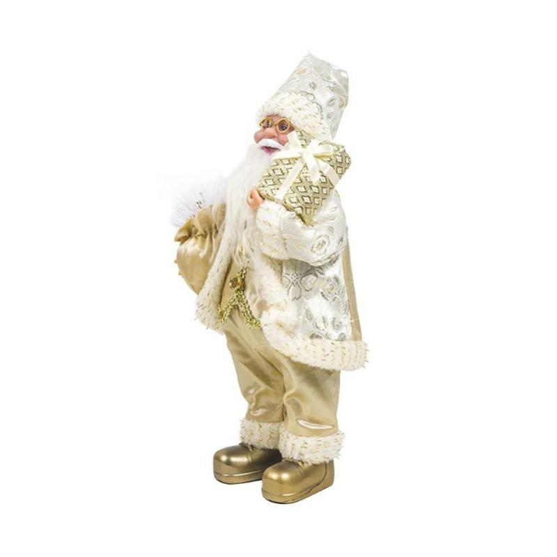 

1PC Decor New-Year Goods Santa Claus Christmas Doll Home Decoration Merry Christmas Kids Gift белый