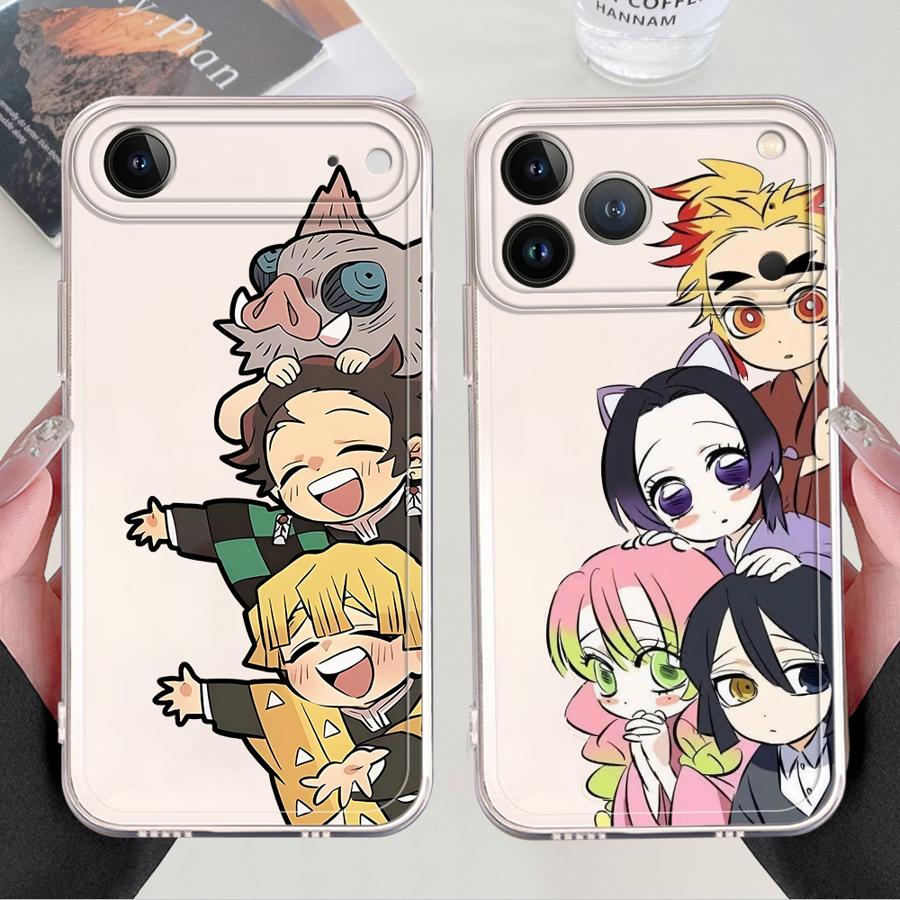 Case for iPhone 17 Pro Max 14 Plus 15 7 8 Air 11 XR 16 13 Pro 12 Mini XS Max Soft Phone Cover D-Demon S-Slayer
