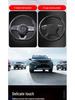 Universal Non-Slip Carbon Fiber Steering Wheel Cover - All-Season, Dirt-Resistant, Water Transfer Pattern.