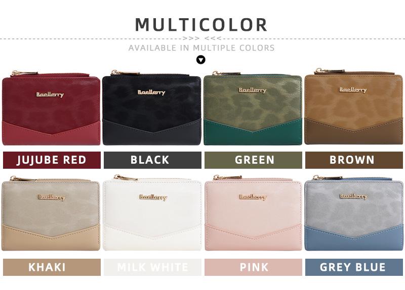 Women's Short Style Wallet: Multi-Card Slot, Large Capacity, Luxury Coin Purse for Students