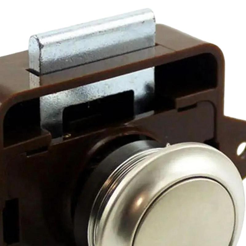 Keyless Cabinet Lock Drawer Knob Removable Lock Cupboard Latch Hardware for RV Motorhome Van Home