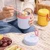 With Spoon Insulated Food Jar Leak-Proof Food Thermal Jar Insulated Soup Cup  Outdoor Activities