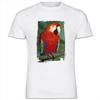 Scarlet Macaw Parrot Mens Cotton T-Shirt