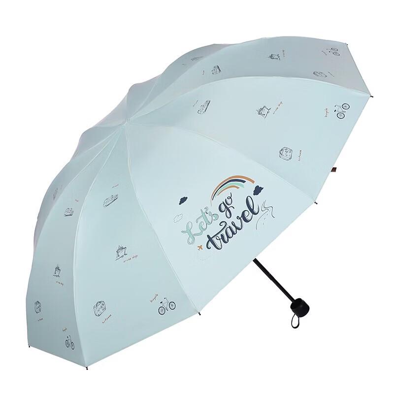 Paradise Umbrella Large Automatic 3-Fold Sun Rain Umbrella