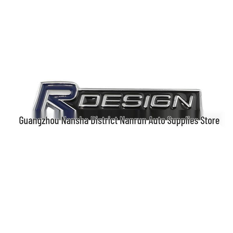 RDESIGN 3D Metal Car Emblem Decal for Volvo S60L, V40, V60