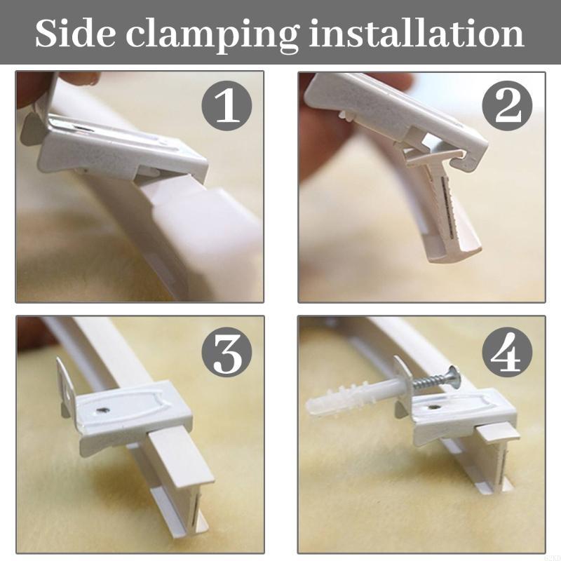 62KD 2m/78.74'' Ceiling Curtain Track, Curved Curtain Track, Wall Mount Curtain